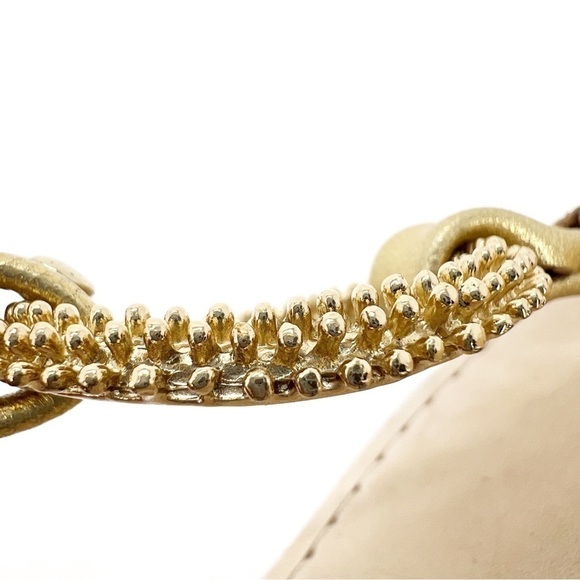 Lilly Pulitzer Lacey Sandals Strappy Leather Thong Women’s Size 8 Metallic Gold - Picture 10 of 14